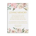 PMPrinted Blush Floral A5, A4 Or A3, Personalised Remembrance In Loving Memory Wedding Table Sign