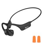 YouthWhisper Bone Conduction Headphones Bluetooth Wireless Headset: Open-Ear Headphones with Mic Waterproof Conduction Earphones Sports Headset for Running Workout Hiking Driving Bicycling