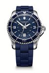 Victorinox Maverick Large, Blue Bezel, Blue Dial, Blue Rubber Strap Watch