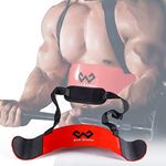 Arm Blaster Bicep Curl Thick Aluminum Adjustable Bodybuilding Bicep Isolator Red