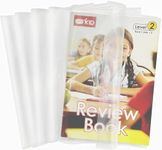 EULANT 10 Pieces Book Covers Plastic Clear with Adjustable Self-adhesive Closure,Clear Slip On Jacket Cover,16K Size for books at 19 * 26cm