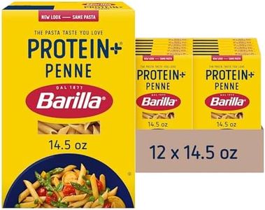 BARILLA Protein+ (Plus) Penne Pasta, 14.5 Ounce (Pack of 12) - plant based pasta - Made from Lentils, Chickpeas & Peas - Non-GMO, Kosher Certified and Vegan