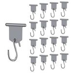 URAQT RV Awning Hooks, 17 PCS RV Awning Accessory Hangers, Camping Awning Hook, Piping Rail Accessories for Motorhome, Caravan, Christmas Party, Camping Tent, Indoor and Outdoor Decoration