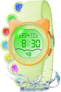 Ayybboo Kids Cute Cat Face Digital Watch