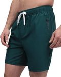 INTO THE AM Premium Essential Workout Shorts for Men - Performance Quick Dry Stretch Gym Shorts Tactical Athletic Shorts for Exercise, Training, Running, Basketball (Dark Teal, 4X-Large)