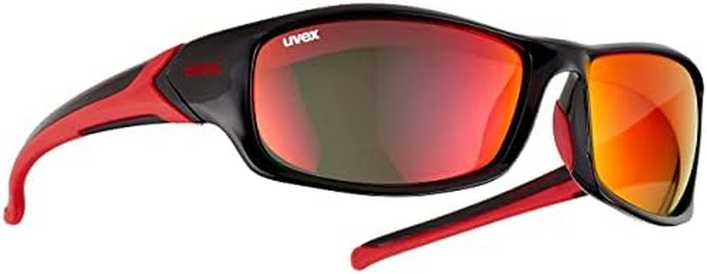Uvex Red/Mirror, Sportstyle 211 Black-red Unisex Adulto, Talla Única