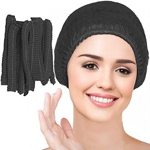 Smilco 200 Pcs Disposable Hair Nets - 21 Inches - Bulk Bouffant Caps Non-Woven Hairnet for Food Service, Hospitals, Labs - Breathable Elastic Head Covers for Women und Men
