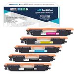 LCL Remanufactured Toner Cartridge for HP 126A CE310A CE311A CE312A CE313A CF341A (5-Pack,2K,C,M,Y) for HP Laserjet Pro CP1020 CP1025 CP1025nw/LaserJet 100 Color MFP M175 M175nw M175a M175n M175w