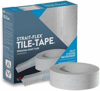 Strait Flex Tile-Tape – Waterproof Tile Adhesive for Corners & Seams – Prevents Leak & Grout Cracks – Strong & Easy to Apply – 57mm x 30.5M