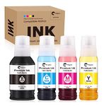 Hiipoo Compatible 502 Ink Refill Bottles (Not for Sublimation) for ET-2750 ET2720 ET-2803 ET-2800 ET-3750 ET-4750 ET-3760 ET-4760 ET-2850 ET-4800 ET-3700 ET-15000 Printer