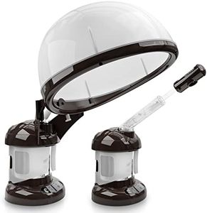 Hair Steamer Kingsteam 2 in 1 Ozone Facial Steamer, Designed for Personal Care Use At Home or Salon (Coffee)