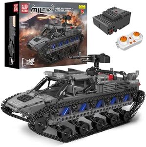 Mould King 20030 Army Tank Building Block Kit, 1046 pcs WW2 Military Toy Tank for Kids, Armed Forces Tank Model for Boys, Collectibles/Exhibition Item for Adult