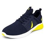 Nautica Men's Casual Fashion Sneakers-Walking Shoes-Lightweight Joggers-Rainey Sport-Navy Lime-8.5