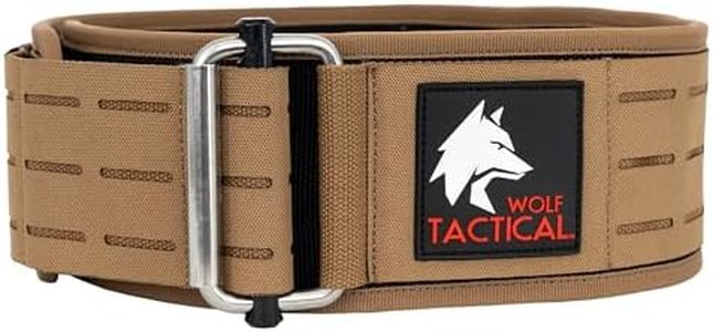 WOLF TACTICAL Weight Lifting Belt – Weight Belt for Men, Weightlifting Belt for Powerlifting, Deadlift, Squats, Workout Belt Gym Belts for Men (Tan, S (27-31))