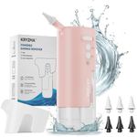 Kryzma 2-In-1 Ear Cleaner Ear Wax Removal, Safe & Effective Triple Jet Stream 3 Pressure Settings, Waterproof Rechargeable Portable Ear Wax Removal Kit With 6 Reusable Replacement Ear Tips (Pink)