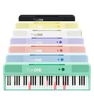 The ONE Smart Keyboard COLOR 61 Lighted Keys Piano Keyboard, MIDI Electric Piano for Beginners with 256 Tones, 64 Polyphony, Built-in LED Lights and Free Apps (Green)