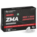 Carbamide Forte ZMA Supplements for Men – Zinc and Magnesium Supplements with Vitamin B6 - Zinc tablets for Muscle Strength - 10 Tablets