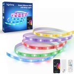 Lifelong Smart LED Strip Lights 10 Meter (32.8 Feet) - 16 Mn RGB Light for Home Decoration, Room Decor & Diwali | Sound Sync | with App & Remote | Supports Alexa & Google | IP65 Waterproof (LLESL10M)