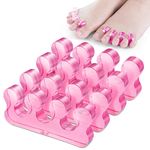 Molain 4Pcs Toe Separators Pedicure,Pedicure Toe Separators,Repeatable Washable Toenail Dividers,Toe Separators for Nail Polish Application (Style E)