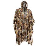 Rainai 3D Camouflage Clothing Ghillie Suit, Outdoor Ghillie Suits, Woodland Ghillie Poncho Cloak Cape for Bird Watching Photography Fishing