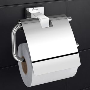 Plantex 304 Grade Stainless Steel Tissue Paper Holder/Toilet Paper Roll Holder/Toilet Paper Holder for Bathroom Accessories - Splash (Chrome)