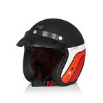 ORIGINE Motorcycle Open Face Helmet Half Face 3/4 Jet Retro Style Helmet with Sun Visor Fit Men Women