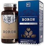 FS Boron | 180 Boron Supplements - High Strength Vegan Boron Tablets 6mg Boron per Serving | 3 Month Supply | Gluten, Allergen Free & Non-GMO | Manufactured in The UK