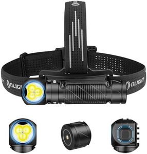 OLIGHT Perun 3 Rechargeable Headlamp Flashlight, 3000 Lumens LED Headlight with Red Light, Waterproof Head Lamp with Headband for Outdoor Camping, Hiking, Working(Black)