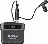 TASCAM DR-10L Pro – Micro-Linear 32-Bit float Recorder with Lavalier-Microphone and optional Bluetooth Adaptor for remote control and syncronisation