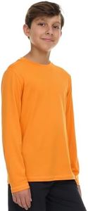 Gerry Rash Guard for Boys, Long Sleeve Boys Swim Shirt, UPF 50+ SPF UV Sun Protection, Quick Dry Rashguard for Kids