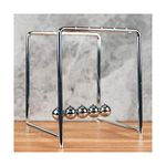 Widdop Harvey Makin Collection Modern Chrome Finish Metal Newtons Cradle Office Desk Gadget Physics Balance Ball Gift HM787