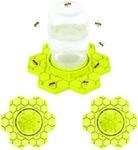 Tiaforza 2Pcs Silicone Bee Water Station & Feeder for Regular & Wide Mason Jars, Versatile Garden Bee Waterer & Outdoor Bee Feeder, Durable, Essential for Backyard Garden Beekeeping