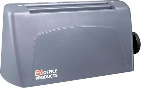 P6500 My Office Products Desktop Paper Folder Folding Machine; Letter or Half Fold; Sets of 1-3 Sheets, 8.5 x 11 Inches, 68 to 90 GSM, 18 to 24 Pounds Bond Paper; 1800 Sheets per Hour