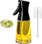 Olive Oil Sprayer for Cooking, 180ML Leakproof Glass Oil Dispenser Bottle with Brush, Canola Oil Vinegar Spray Mister for Kitchen, Gadgets Accessories Widely Used for Air Fryer, Baking, Grilling