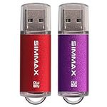 SIMMAX Flash Drive 2 Pack 32GB USB 