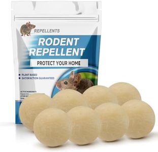 NJKPUYT Rodent Repellent, Mouse Repellents Outdoor,Natural Mice Repellent Indoor,Peppermint Oil to Repel Mice and Rats, Rat Repellent for House,Keeps Mice Away,Rat Deterrent Indoor,Get Rid of Mice-8P