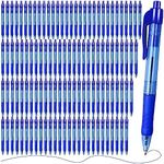 200 Pcs Blue Ink Pens Bulk, Retractable Ballpoint Pens, 1.0mm Smooth Writing Pen for School Office Home Writing Journaling