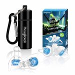 Hearprotek High Fidelity Concert Ear Plugs, 20db Noise Reduction Music Earplugs-Hearing Protection for Musicians, DJ’s, Drummers, Percussion, Festival, Nightclub and Other Loud Events (Blue)