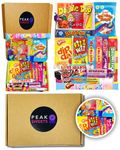 Peak Sweets Large Retro Gift Box - Box of 20 Party Treats and Candy Selection Letterbox - Gift Hamper Basket Set for Christmas, Birthday, Easter for Kids and Adults