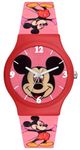 Acnos Mickey Mouse Kid's Happy Colorful Water-Resistant and Durable Watch for Boys and Girls with Fun Designs Adjustable Strap and Positive Messages