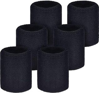 OutdoorEssentials Sweat Bands for Wrists - Wrist Sweat Bands for Men & Women - Multipack Sweat Wrist Bands - Tennis Wristbands Sports