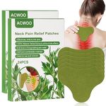 ACWOO 48PCS Neck Pain Relief Patch, Knee Patches Pain Relief Plaster with Natural Wormwood, Long Lasting Effect Warming Herbal Arthritis Pain Relieving Patch for Neck/Knee/Back/Shoulder/Joints