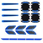 Kelenate® (Blue) Reflective Stickers for Cars with Car Door Handle Scratch Protector, Fender Sticker Eye Sticker, Dicky Sticker Decal Accesorios Exteriores Compatible with Feat 118