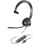 Plantronics - Blackwire 3310 - Wired, Single Ear (Mono) Headset with Boom Mic - USB-A to connect to your PC and/or Mac - Works with Teams (Certified), Zoom & more