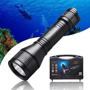 ORCATORCH D550 Scuba Dive Light, 1000 Lumens Super Bright Underwater Diving Flashlight with 3 Modes, IP68 Waterproof Night Dive Torch 150 Meters Submersible Light