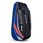 Li-Ning Panther Double Zipper Polyester Badminton Kit Bag (Royal Blue, Large) | Stash Pocket | Ample Storage | Unisex - Men, Boys, Girls, Women