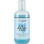 Mylee Prep + Wipe Gel Nail Polish Residue Cleaner Remover 250ml, Preparation & After Care, UV LED Manicure Gel Polish Base Wipe, Multi-Purpose for Sanitising Nail Plate & Removing Tacky Layer