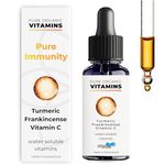 Immune System Booster - High Strength Vitamin C with Turmeric Curcumin and Frankincense - 99% Absorption Patented Technology - 40 Day Supply Swiss Made