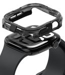 Ringke Fusion Bumper [Stylish Double-Layer] Compatible with Apple Watch Series 10 Case (46mm) Lightweight Cover for Women, Men - Black