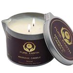Sensual Massage Candles for Couples - Skin Moisturizing Body Oil Candle for Play or Relaxation Vegan Massage Candle with Palmarosa, Ylang Ylang, Black Pepper (6 Ounce) - by Pure Earth Essentials